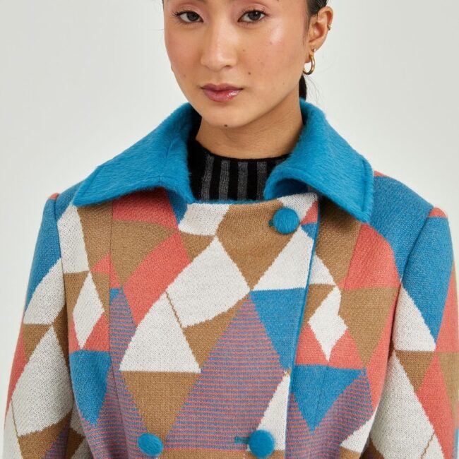 Prism alpaca Mid-length Coat - Image 5