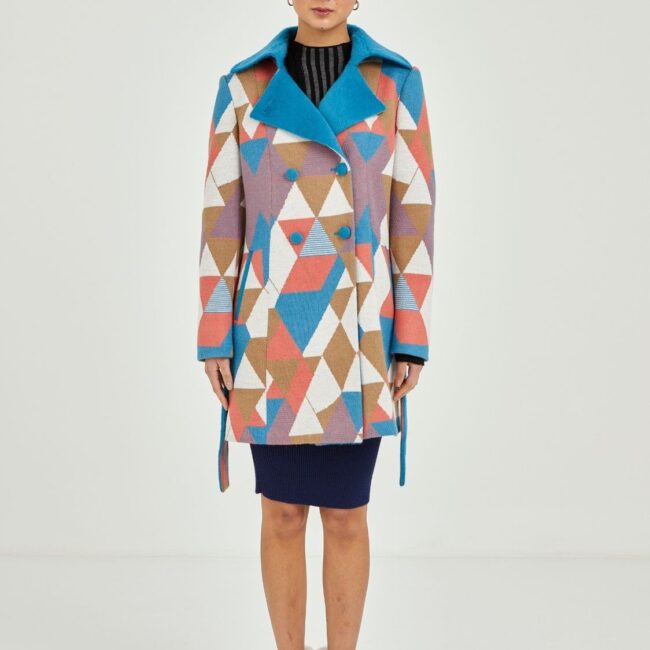 Prism alpaca Mid-length Coat