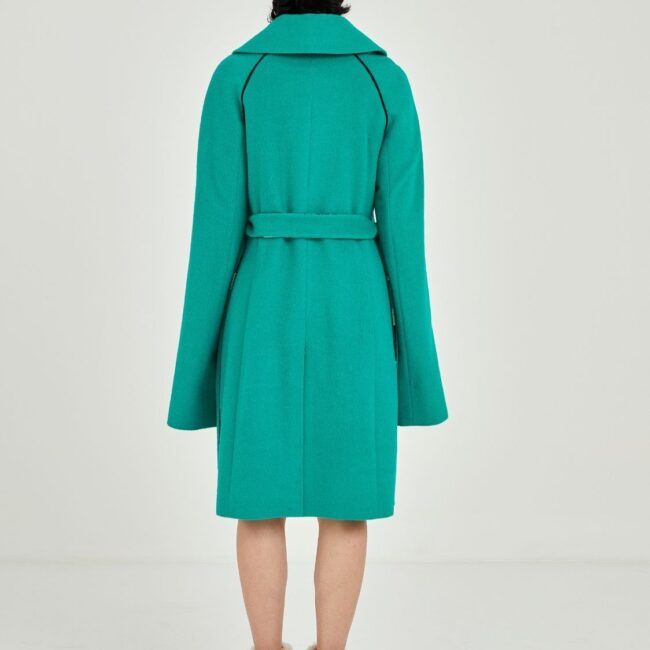 GREEN CAPE COAT - Image 3