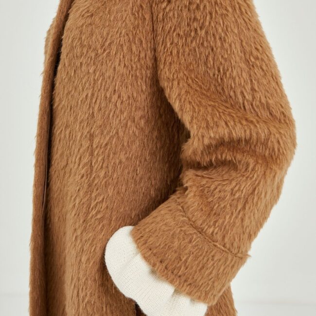 Heritage Camel One-Button Coat - Image 5