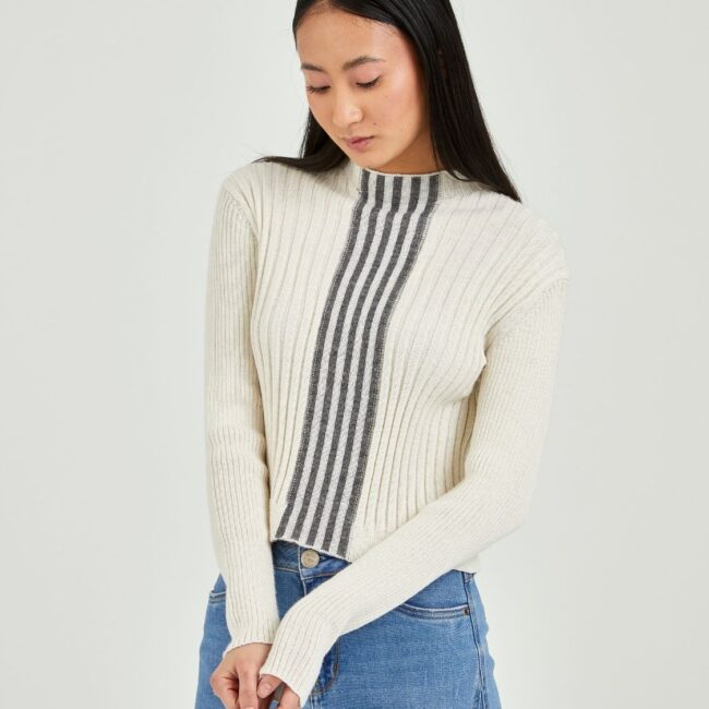 Alpaca sweater high collar - Image 3