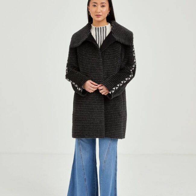 Charcoal Heritage Short Coat - Image 2
