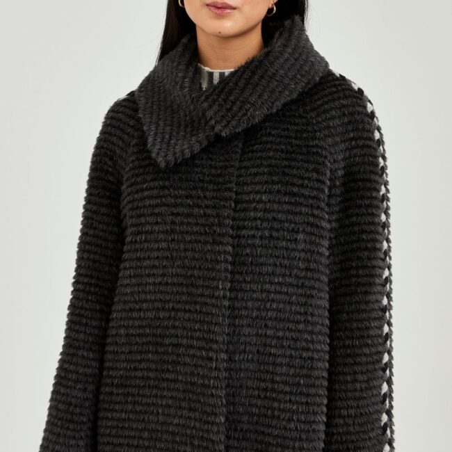 Charcoal Heritage Short Coat - Image 5