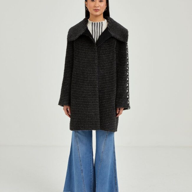 Charcoal Heritage Short Coat
