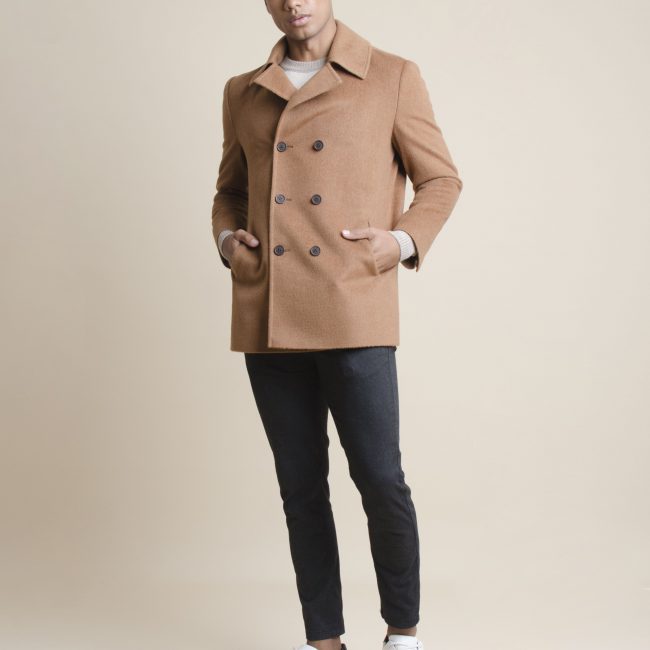 Camel Eight-button jacket